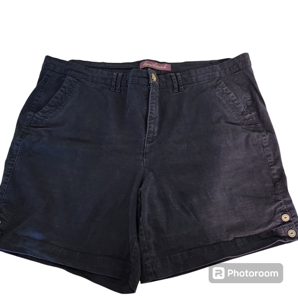Gloria Vanderbilt Navy Shorts - Picture 1 of 7